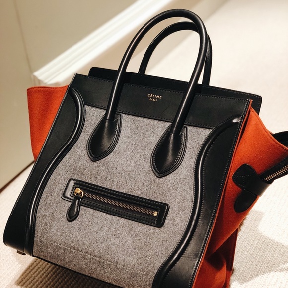 Celine Tricolor Mini Luggage Tote - Picture 2 of 7
